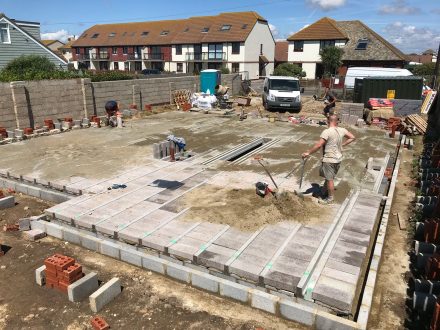 Floor beam installation